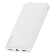 УМБ Baseus Bipow Digital Display 10000mAh 15W 3A 2USB + Type-C Білий