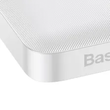 УМБ Baseus Bipow Digital Display 10000mAh 15W 3A 2USB + Type-C Білий