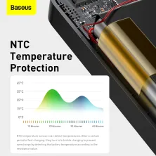 УМБ Baseus Bipow Digital Display 20000mAh 15W 3A 2USB + Type-C Чорний