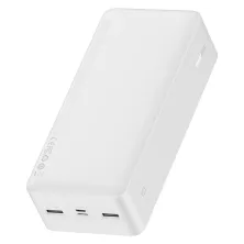 УМБ Baseus Bipow Digital Display 30000mAh 15W 3A 2USB + Type-C Білий