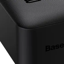 УМБ Baseus Bipow Digital Display 30000mAh 15W 3A 2USB + Type-C Чорний