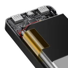 УМБ Baseus Bipow Digital Display 30000mAh 15W 3A 2USB + Type-C Чорний