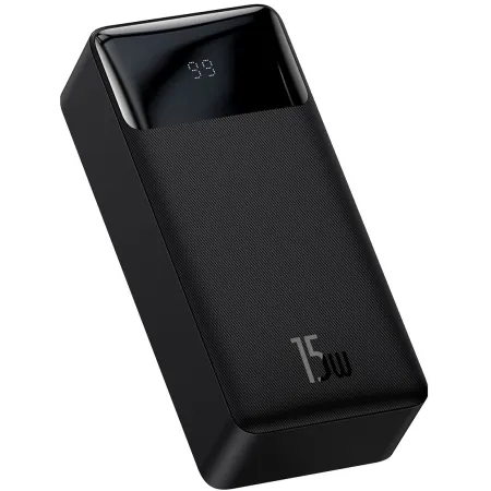 УМБ Baseus Bipow Digital Display 30000mAh 15W 3A 2USB + Type-C Чорний
