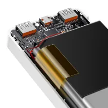 УМБ Baseus Bipow Digital Display 10000mAh 20W 3A з технологією QC3.0 + PD3.0 2USB + Type-C + Кабель USB to Micro USB Білий