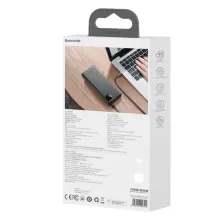 УМБ Baseus Adaman Metal Digital Display 20000mAh 65W 6A с технологией QC3.0+PD3.0 2USB+Type-C + Кабель USB to Type-C Черный