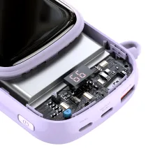 УМБ Baseus Q Pow 20000mAh 20W 5A з технологією QC3.0+PD3.0 та iP кабелем 20W Фіолетовий
