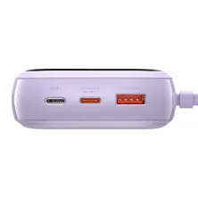 УМБ Baseus Q Pow 20000mAh 20W 5A з технологією QC3.0+PD3.0 та iP кабелем 20W Фіолетовий