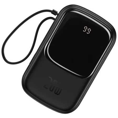 УМБ Baseus Q Pow 20000mAh 20W 5A з технологією QC3.0+PD3.0 та iP кабелем 20W Чорний