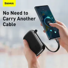 УМБ Baseus Q Pow 20000mAh 22.5W 5A с технологией QC3.0+PD3.0 и Type-C кабелем 22.5W Черный