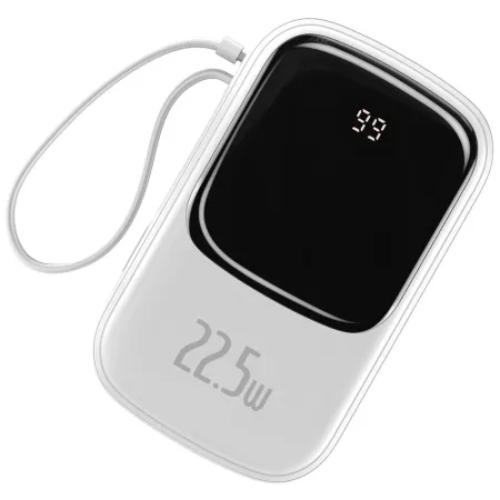 УМБ Baseus Q Pow 20000mAh 22.5W 5A з технологією QC3.0+PD3.0 та Type-C кабелем 22.5W Білий