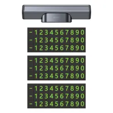 Автовизитка парковочная карта Baseus Square Bar Temporary Parking Number Plate версия для двух номеров Черный