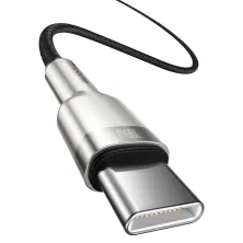 Кабель Baseus Cafule Metal Cable Type-C to Type-C 100W 20V 5A 1m Черный