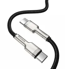 Кабель Baseus Cafule Metal Cable Type-C to Type-C 100W 20V 5A 1m Черный