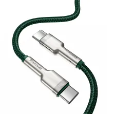 Кабель Baseus Cafule Metal Cable Type-C to Type-C 100W 20V 5A 2m Зелений