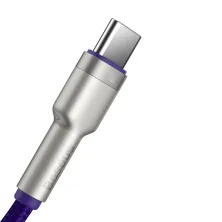 Кабель Baseus Cafule Metal Cable USB to Type-C 40W 5A 1m Фиолетовый