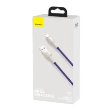 Кабель Baseus Cafule Metal Cable USB to Type-C 40W 5A 1m Фиолетовый