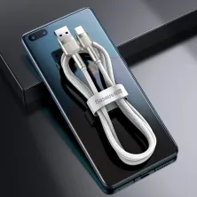 Кабель Baseus Cafule Metal Cable USB to Type-C 40W 5A 2m Білий
