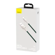 Кабель Baseus Cafule Metal Cable USB to Type-C 40W 5A 2m Зелений