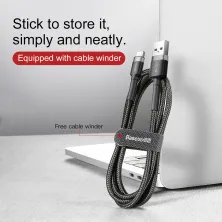 Кабель Baseus Cafule Cable USB to Type-C QC3.0 3A 1m Чорний