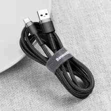 Кабель Baseus Cafule Cable USB to Type-C QC3.0 3A 1m Чорний