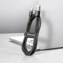 Кабель Baseus Cafule Cable USB to Type-C QC3.0 3A 1m Чорний