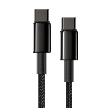 Кабель Baseus Tungsten Gold Fast Charging Data Cable Type-C to Type-C 100W 20V 5A 2m Черный