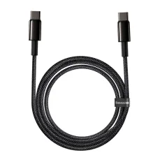 Кабель Baseus Tungsten Gold Fast Charging Data Cable Type-C to Type-C 100W 20V 5A 2m Черный
