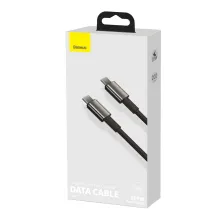 Кабель Baseus Tungsten Gold Fast Charging Data Cable Type-C to Type-C 100W 20V 5A 2m Черный