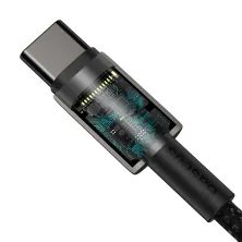 Кабель Baseus Tungsten Gold Fast Charging Data Cable Type-C to Type-C 100W 20V 5A 1m Черный
