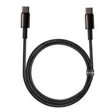 Кабель Baseus Tungsten Gold Fast Charging Data Cable Type-C to Type-C 100W 20V 5A 1m Черный