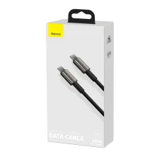 Кабель Baseus Tungsten Gold Fast Charging Data Cable Type-C to Type-C 100W 20V 5A 1m Черный