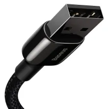 Кабель Baseus Tungsten Gold Fast Charging Data Cable USB to Lightning 2.4A 2m Черный