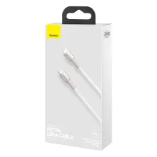 Кабель Baseus Cafule Metal Cable Type-C to Lightning PD 20W 2.4А 2m Білий