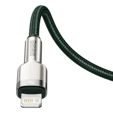 Кабель Baseus Cafule Metal Cable Type-C to Lightning PD 20W 2.4А 2m Зелений