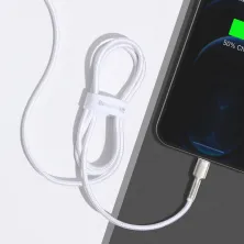 Кабель Baseus Cafule Metal Cable Type-C to Lightning PD 20W 2.4А 1m Білий