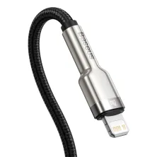 Кабель Baseus Cafule Metal Cable Type-C to Lightning PD 20W 2.4А 2m Чорний