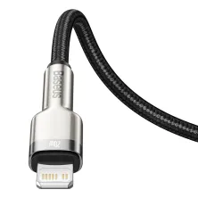 Кабель Baseus Cafule Metal Cable Type-C to Lightning PD 20W 2.4А 2m Чорний