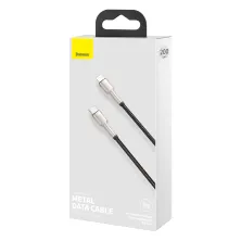 Кабель Baseus Cafule Metal Cable Type-C to Lightning PD 20W 2.4А 2m Чорний