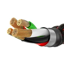 Кабель Baseus C-shaped Light Intelligent power-off Cable USB to Lightning 2.4A 1m Чорний