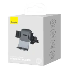 Автодержатель для телефона Baseus Easy Control Clamp Air Outlet Version в воздуховод Черный