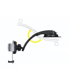 Автодержатель для телефона Baseus Easy Control Clamp Air Outlet Version на торпедо и в воздуховод Черный