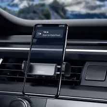 Автодержатель для телефона Baseus Steel Cannon Air Outlet Car Mount в воздуховод Черный