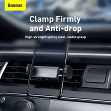 Автодержатель для телефона Baseus Steel Cannon Air Outlet Car Mount в воздуховод Черный