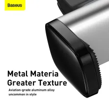 Автодержатель для телефона Baseus Steel Cannon Air Outlet Car Mount в воздуховод Серебристый