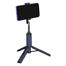 Селфи-монопод Baseus Traveler Bluetooth Tripod 2in1 с функцией штатива и пультом Bluetooth Синий