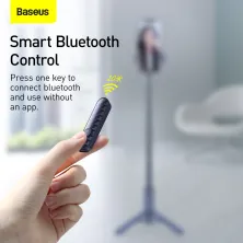 Селфи-монопод Baseus Traveler Bluetooth Tripod 2in1 с функцией штатива и пультом Bluetooth Синий