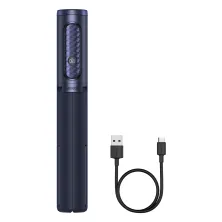 Селфи-монопод Baseus Traveler Bluetooth Tripod 2in1 с функцией штатива и пультом Bluetooth Синий
