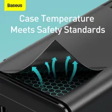 Сетевое зарядное устройство Baseus Quick GaN2 Pro QC4.0+PD3.0 65W USB+2Type-C 5A + кабель Baseus Type-C to Type-C 100W 20V/5A 1м Черный