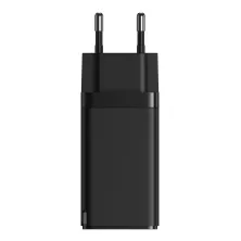 Сетевое зарядное устройство Baseus Quick GaN2 Pro QC4.0+PD3.0 65W USB+2Type-C 5A + кабель Baseus Type-C to Type-C 100W 20V/5A 1м Черный