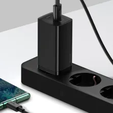 Мережевий зарядний пристрій Baseus Quick GaN2 Lite PD3.0 65W 2Type-C 3A Чорний